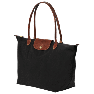 Le Pliage Original M Tote bag Black - Recycled canvas